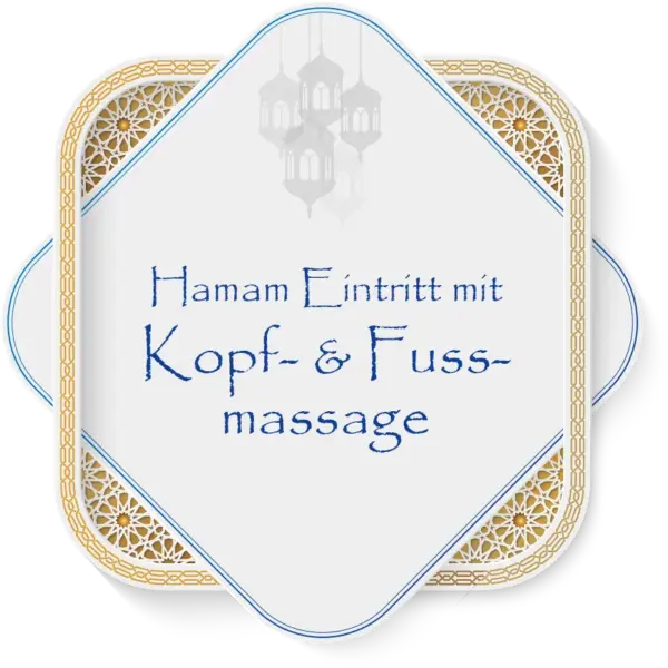 Hamam Eintritt inkl. Kopf- und Fußmassage