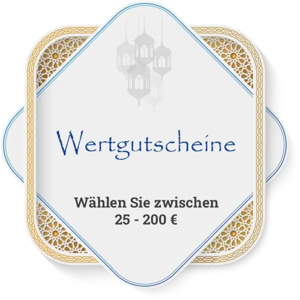 Wertgutscheine - Wählen Sie Ihren Wert